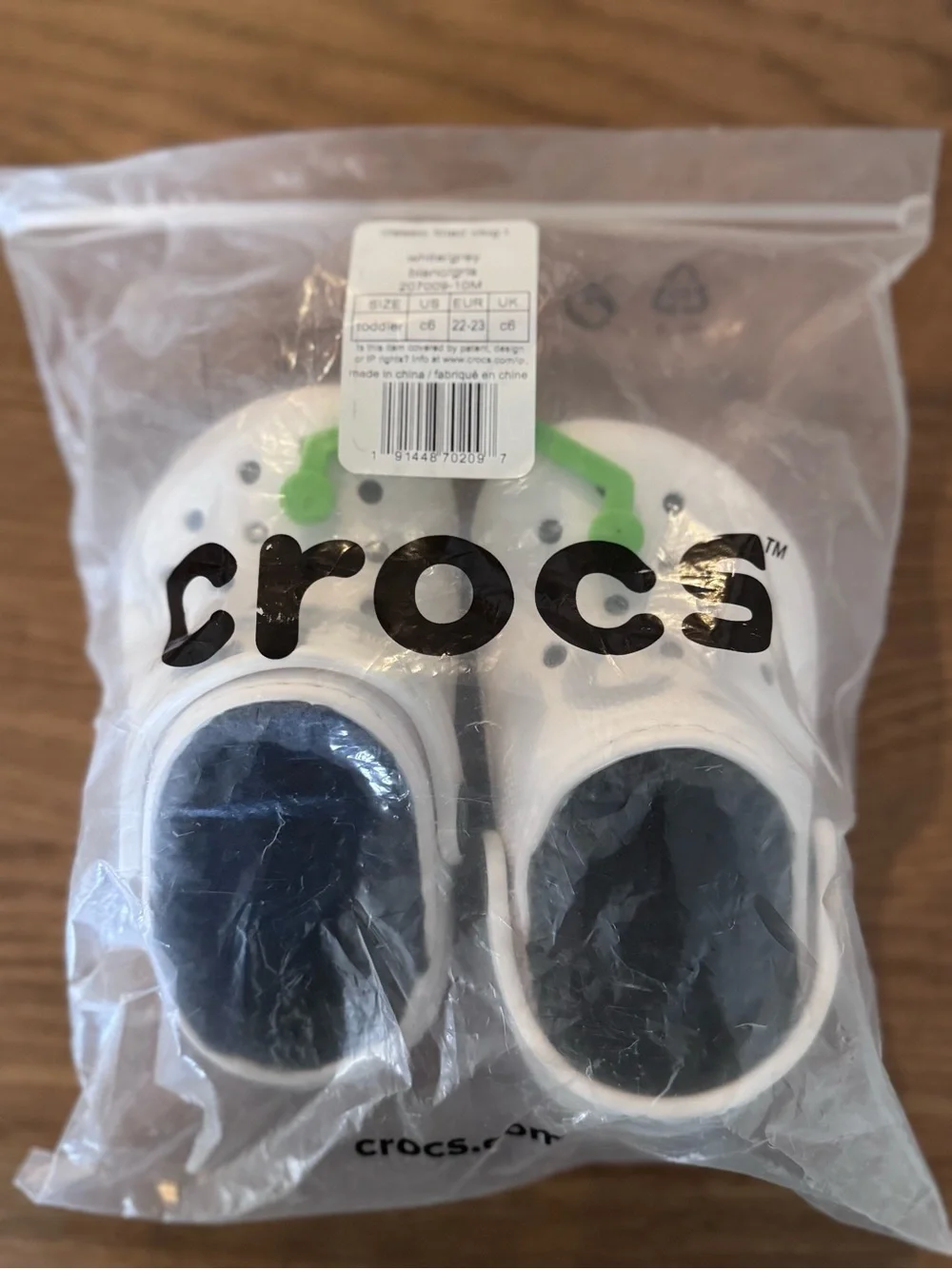 CROCS Toddler size c6  White Clog